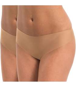 2-pack MAGIC Dream Invisibles Thong Mocca