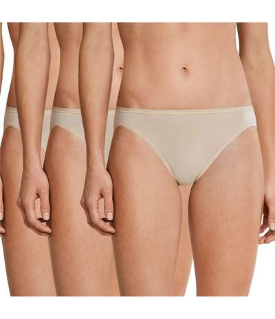 3-pack Essentials Cotton Rio Panties Beige – Beige Trosor från Schiesser
