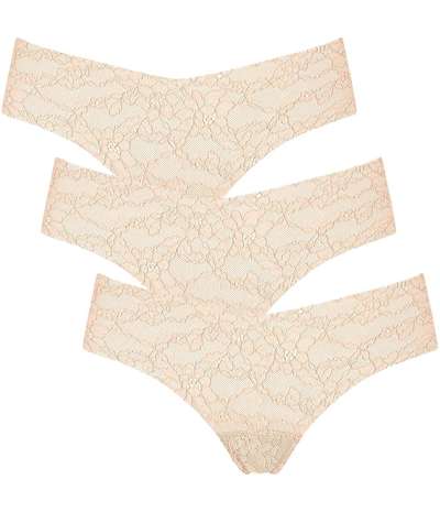 3-pack Light Lace 2.0 Brazil Panty Beige – Beige Trosor från Sloggi