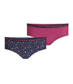 2-pack Cotton Stretch Hipster For Girls 1932 Pink/Blue