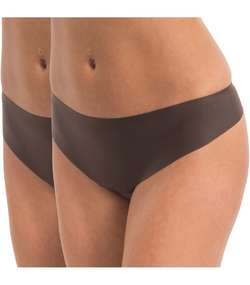 2-pack MAGIC Dream Invisibles Thong Chocolate