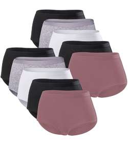10-pack Basic W High Waist Panty Multi-colour