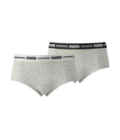 2-pack Iconic Mini Shorts Grey – Gråa Boxertrosor från Puma