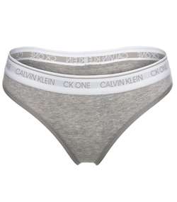 One Cotton Thong Grey