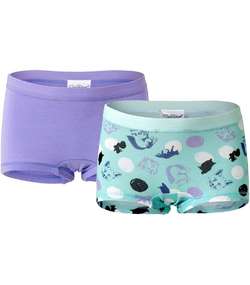 2-pack Kids Boxer For Girls Lilac/Turquois