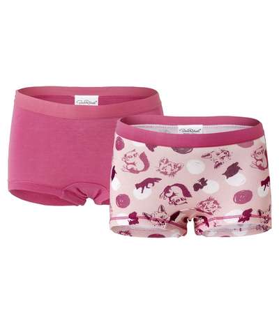 2-pack Kids Boxer For Girls Pink Pattern – Rosa Boxertrosor från Pierre Robert