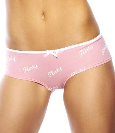 Flirty Hipster Logo Pink – Rosa Hipstertrosor från Flirty Undies