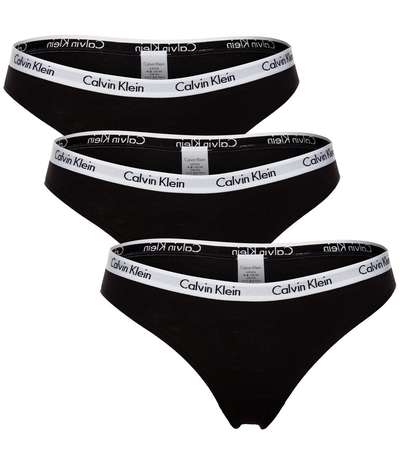 3-pack Carousel Bikinis Black – Svarta bikinitrosor från Calvin Klein