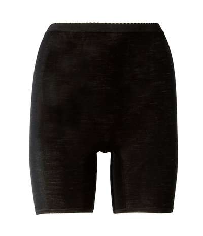 Wool And Silk Shorts Black – Svarta boxertrosor från Damella
