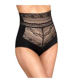 Miss Mary Lace Vision High Waist Panty Girdle Black