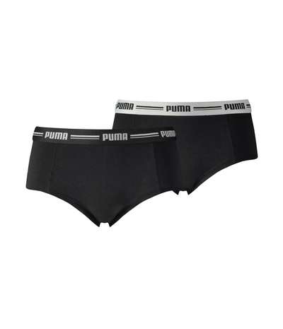 2-pack Iconic Mini Shorts Black – Svarta Boxertrosor från Puma