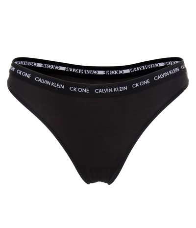 One Micro Singles Thong Panty Black – Svarta Stringtrosor från Calvin Klein