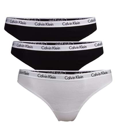 3-pack Carousel Bikinis Black/White – Vita bikinitrosor från Calvin Klein