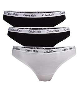 3-pack Carousel Bikinis Black/White