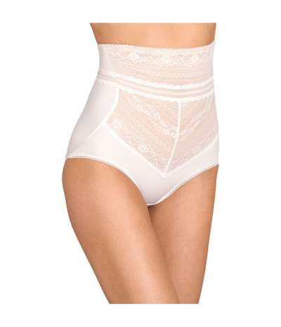 Miss Mary Lace Vision High Waist Panty Girdle White – Vita Boxertrosor från Miss Mary of Sweden