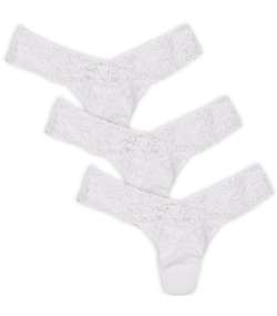3-pack Low Rise Thong White