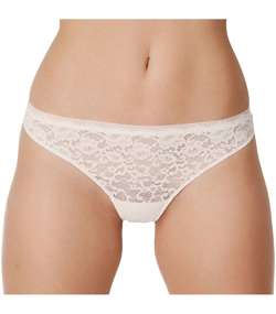 Color Studio Lace Thong Ivory