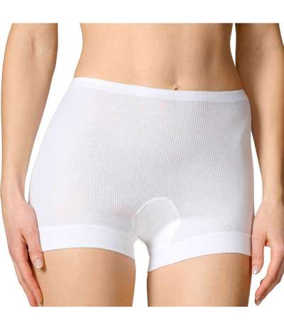Cotton High-waisted Panty White – Vita Trosor från Calida
