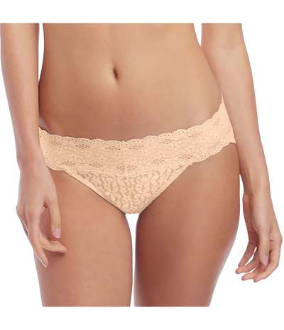 Halo Lace Bikini Skin – Beige bikinitrosor från Wacoal