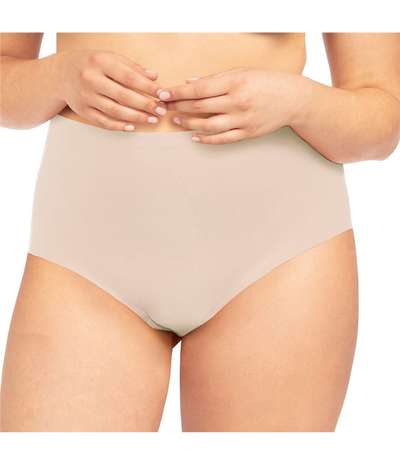 Soft Stretch Full Brief Plus Size Beige – Beige brieftrosor från Chantelle