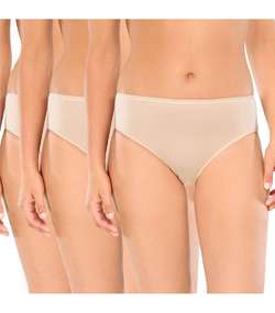 3-pack Essentials Cotton Briefs Beige