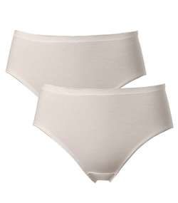 2-pack Trofe Seamless Midi Briefs Champagne