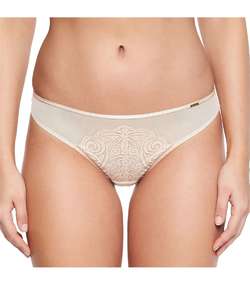 Pyramide Thong Beige