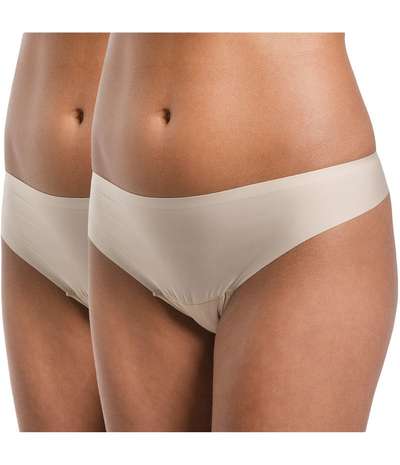 2-pack MAGIC Dream Invisibles Thong Beige – Beige Stringtrosor från Magic