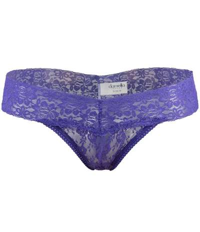 Lace Brazillian Brief Blue – Blåa brieftrosor från Damella