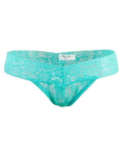 Lace Brazillian Brief Bluegreen – Blåa brieftrosor från Damella