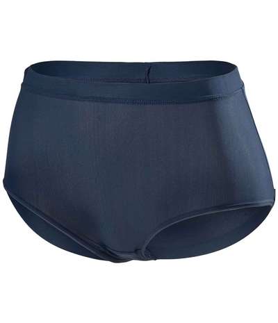 Invisible Micro High Waist Brief Navy-2 – Blåa brieftrosor från Pierre Robert