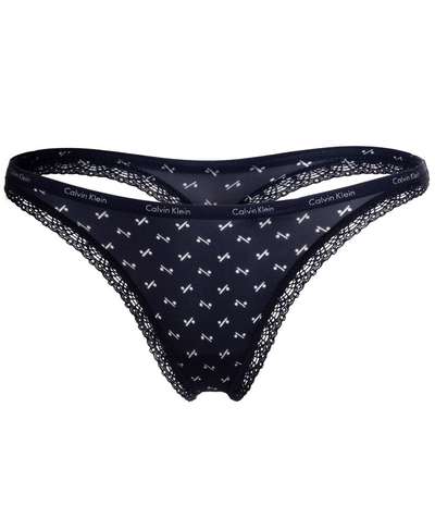 Bottoms Up Thong Darkblue – Blåa Stringtrosor från Calvin Klein