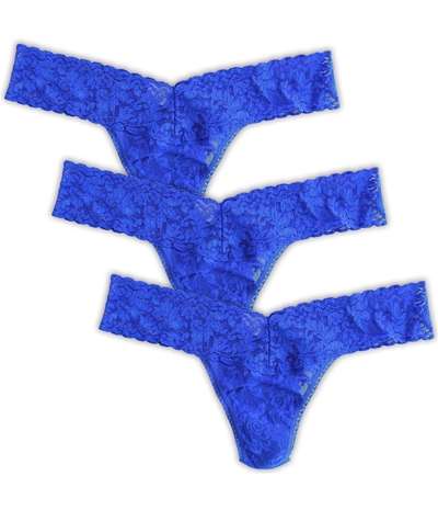 3-pack Low Rise Thong Cornblue – Blåa Stringtrosor från Hanky Panky