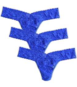 3-pack Low Rise Thong Cornblue