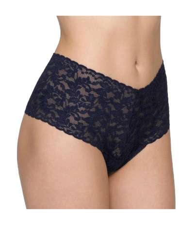 Retro Thong Navy-2 – Blåa Stringtrosor från Hanky Panky