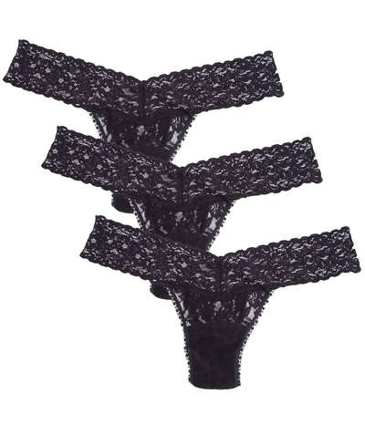 3-pack Low Rise Thong Navy-2 – Blåa Stringtrosor från Hanky Panky