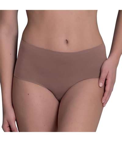 Essentials High Waist Brief Brown – Bruna brieftrosor från Anita