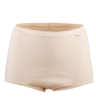 Classic Cotton Maxi Brief Powder – Bruna brieftrosor från Damella