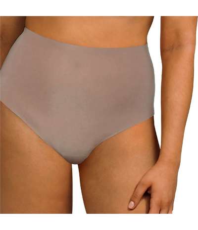 Soft Stretch High Waisted Thong Cappuccino – Bruna Stringtrosor från Chantelle