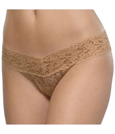 3-pack Low Rise Thong Brown – Bruna Stringtrosor från Hanky Panky