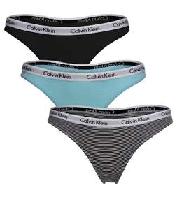 3-pack Carousel Thongs Multi-colour-2