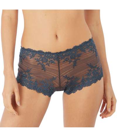 Embrace Lace Boyshort Steel grey – Gråa Boxertrosor från Wacoal