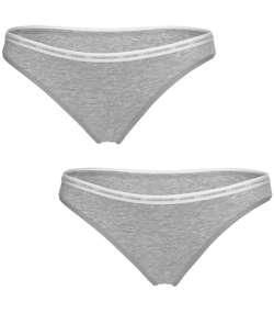 2-pack One Cotton Stretch Brief Grey