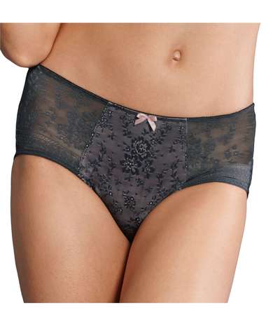 Fleur High Waist Brief Anthracite – Gråa brieftrosor från Rosa Faia