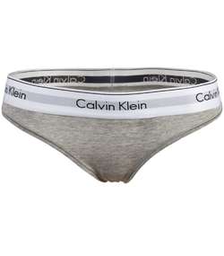 Modern Cotton Plus Thong Grey