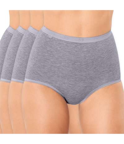 4-pack Basic Plus Maxi  Grey – Gråa Trosor från Sloggi