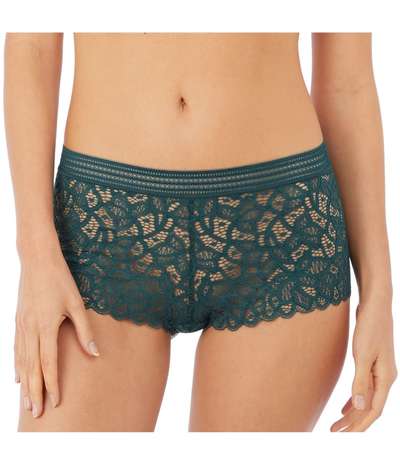 Raffine Short Darkgreen – Gröna boxertrosor från Wacoal