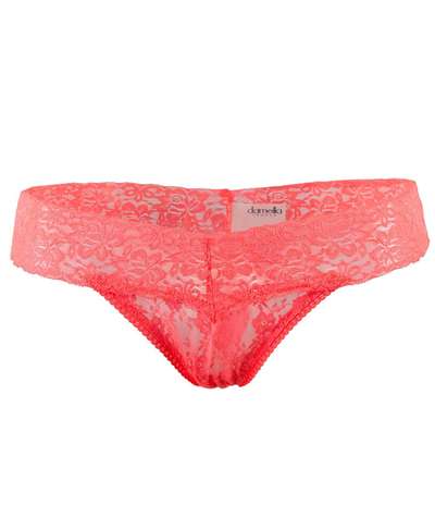 Lace Brazillian Brief Orange – Orange brieftrosor från Damella