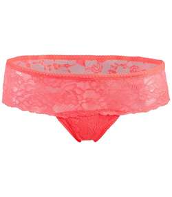 Lace Brief  Orange