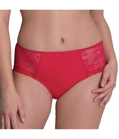 Abby High Waist Brief  Red – Röda brieftrosor från Rosa Faia